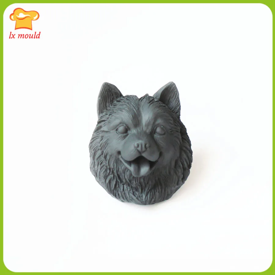 

2019 new Alaska dog mold dog head silicone mold chocolate fondant baking tools plaster mold