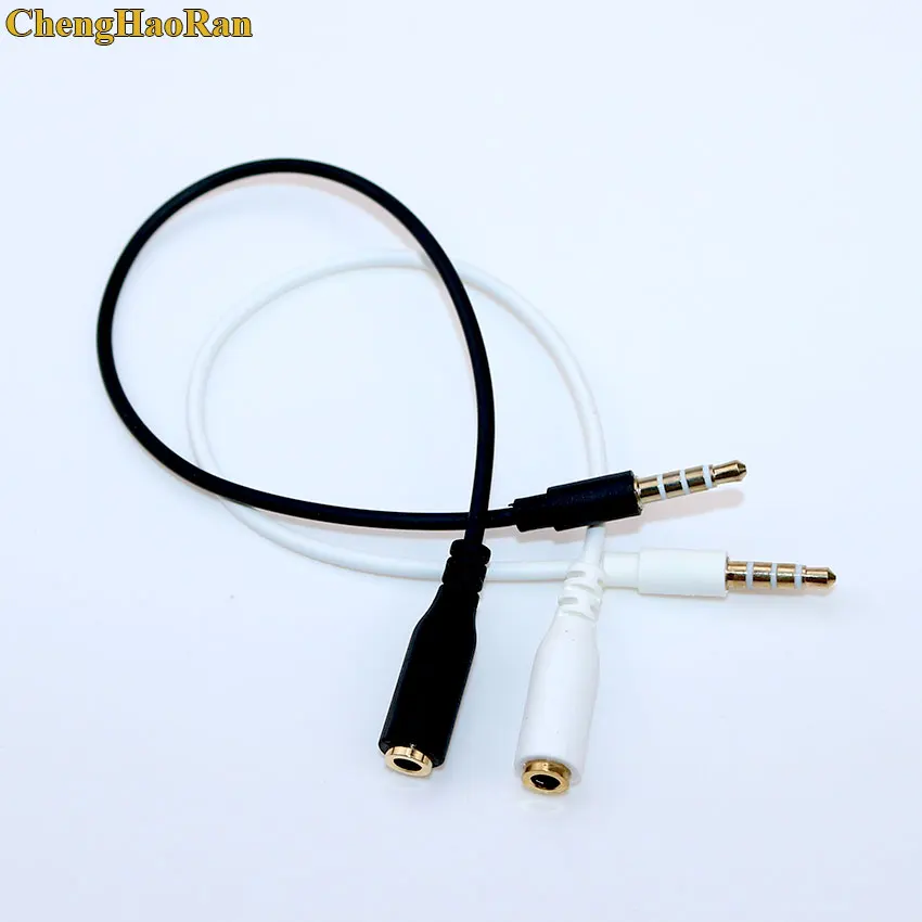 ChengHaoRan 20cm 4 Pole 3,5mm Audio Erweitert linie Männlichen zu Weiblichen Aux Kabel Kopfhörer Verlängerung Kabel für Telefon computer