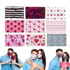 10PCS Adult Mask Valentine's Day Disposable Face Mask Sweet Heart Print Couple Breathable Three-layer Lover Mask mascarillas 1