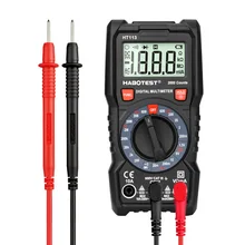 Habotest-multímetro Digital HT113 de 600V, multímetro multiprobador de transistor profesional, voltaje AC DC, Ohm