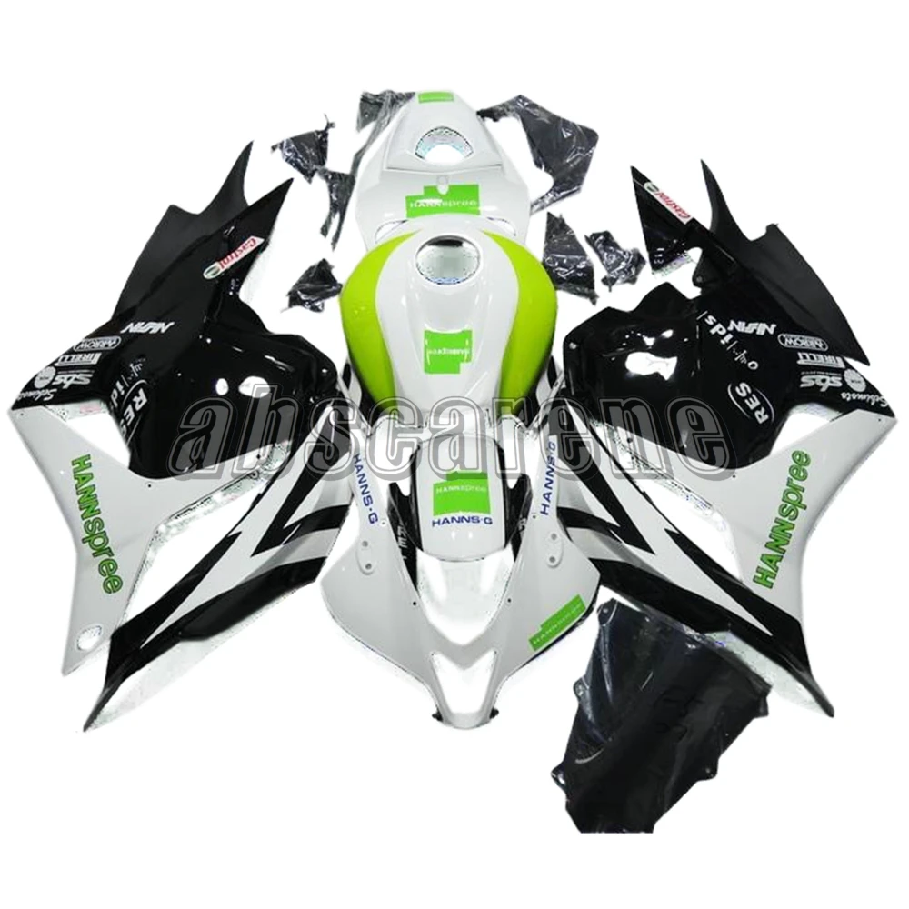 Полный комплект обтекателя Для Honda CBR600RR F5 2009 2010 2011 2012 ABS пластиковые детали для мотоцикла кузов HANNspree; белый, черный, зеленый цвет