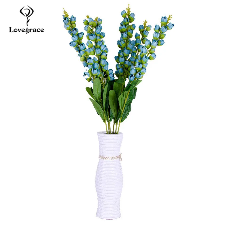 Искусственные цветы Convallaria Majalis, длинная ветка, искусственный Лилия долины, цветы для свадьбы, фестиваля, украшения для дома, Флорес