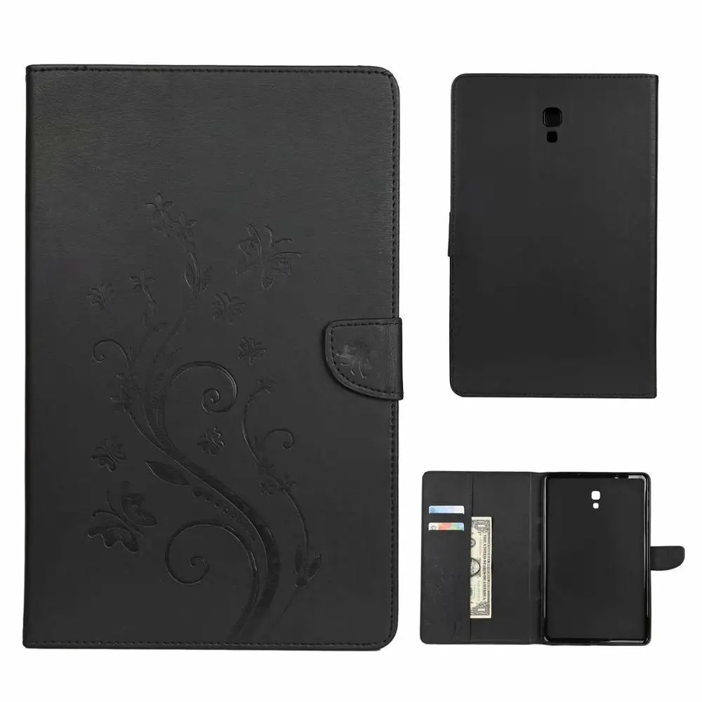 Чехол из искусственной кожи для Samsung Galaxy Tab A 10," T590 T595 SM-T590 SM-T595 откидная крышка Держатель карты карманные Слоты корпус планшет+ ручка