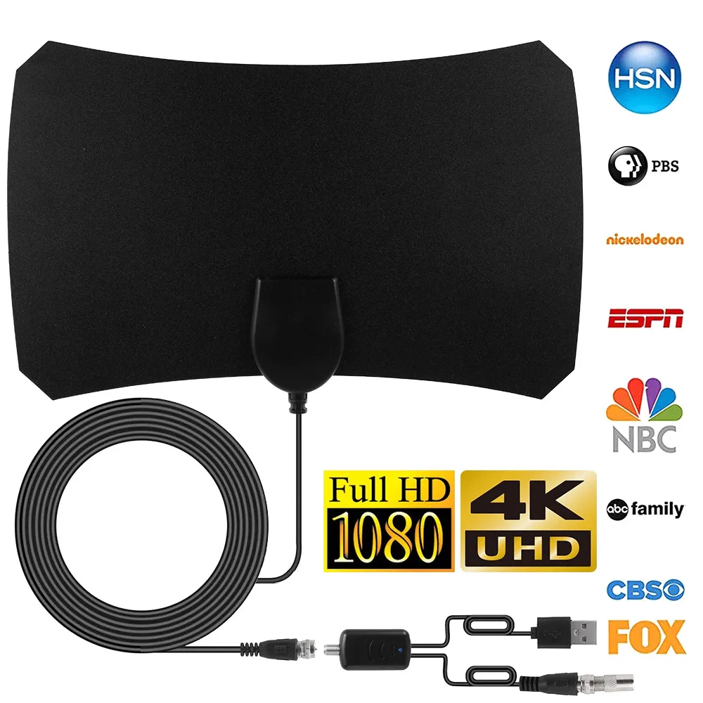 

Антенна 1800 миль, усилитель диапазона HD 4K, ТВ-антенна 1080P, цифровой ТВ-Стик, цифровой Комнатный усилитель ресивера HD ТВ сигнала