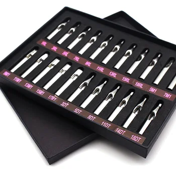 

22Pcs 304 Stainless Steel Tattoo Tips Kit High Quality Tattoo Nozzle Tips Mix Set For Tattoo Needles Accessories Free Shipping