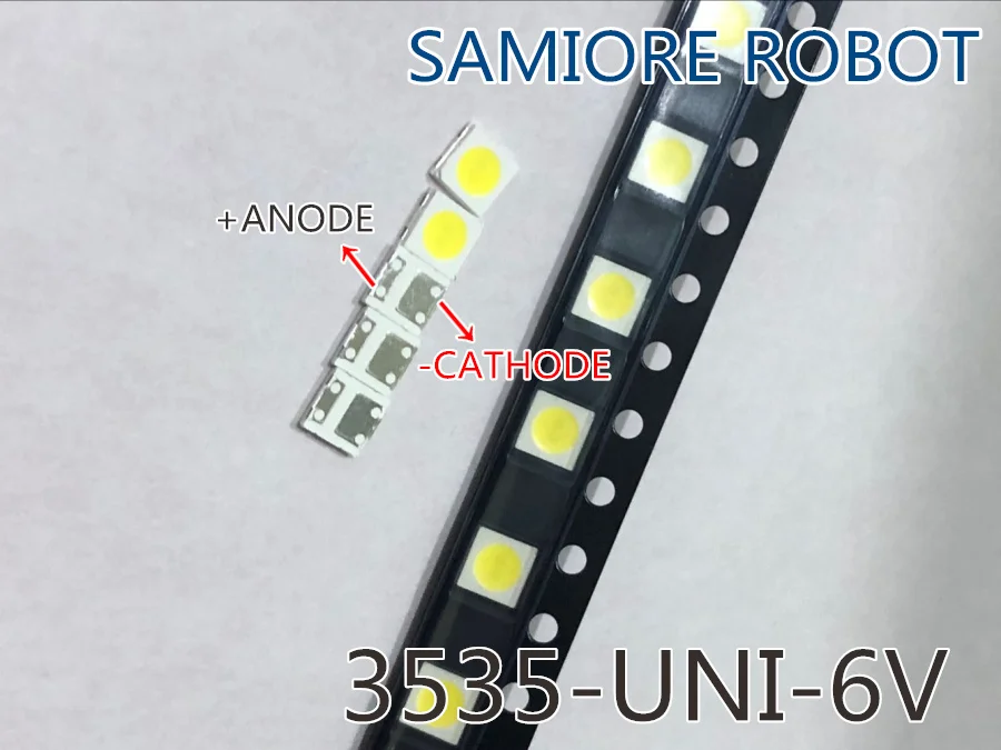 1000pcs/lot For UNI LED backlight LCD TV 3535 3537 SMD Lamp bead 1W 6V 1.2W Cold white MSL-638DEZW-E26SC | Лампы и освещение