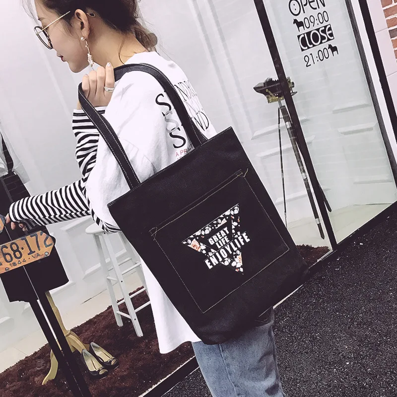 Микро для, новая стильная женская сумка на плечо в Корейском стиле, сумка из парусины, простой ручной рюкзак