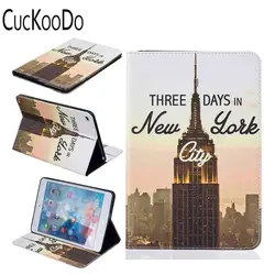 CucKooDo [против царапин] Folio PU кожаный чехол с [слотами для карт] смарт-стенд полный корпус защитный чехол для Apple iPad mini 4