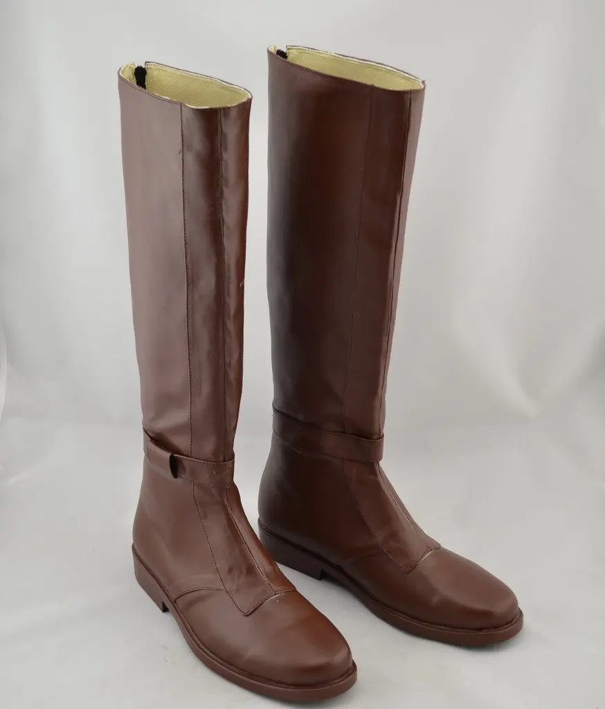 cosplay shoes Jedi Knight Obi-Wan Kenobi Cosplay Leather Boots Shoes Halloween Carnival Shoes Prop
