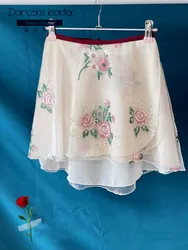 Fairy Ballet Tutu Women Embroidered Double Layer One Piece Dance Skirt Adult Ballet Lyric Skirt Limited Edition Skirt
