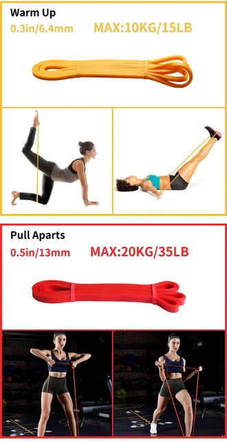 Fasce Di Resistenza In Lattice Per Allenamento - Band Elastiche Per Forza, Muscoli E Fitness - Foto 2