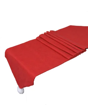 

1PCS Christmas Table Runner Mat Tablecloth Christmas Flag Home Party Decor Red Table Runners Weding Decoration chemin de tabl