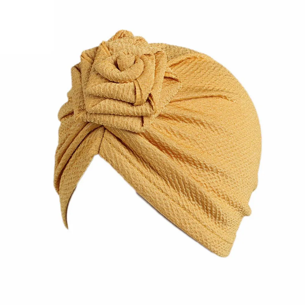  Baby Girls turban hat roses  hats Boho Hat Beanie Scarf Turban Head Wrap Cap newborn photography props knit cap beard