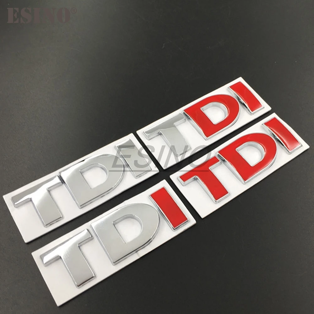 3D TDI Turbo Direct Injection Car Trunk Zinc Alloy Emblem Rear Body