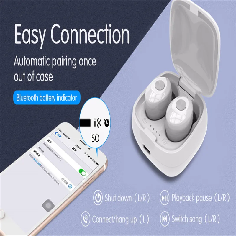XG12 TWS Bluetooth 5,0 наушники стерео беспроводные наушники HIFI Звук спорт громкой связи игровые гарнитуры с микрофоном для всех смартфонов