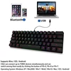 Motospeed CK62 Gaming Mechanical Keyboard USB Wired Bluetooth Wireless Dual Mode Mini 61 Keys RGB Backlit LED Keyboard for gamer ► Photo 3/6