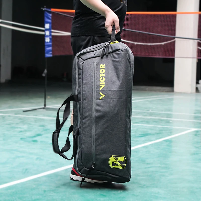 12 шт. Большая вместительная сумка для ракеток, профессиональная спортивная сумка для бадминтона, теннисная сумка из полиэстера, многофункциональная сумка через плечо