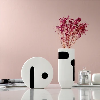 

Countertop Vase Nordic Denmark Simple Creative Ceramic Vase Interior Designer Decoration Model Room Living Room Decoration