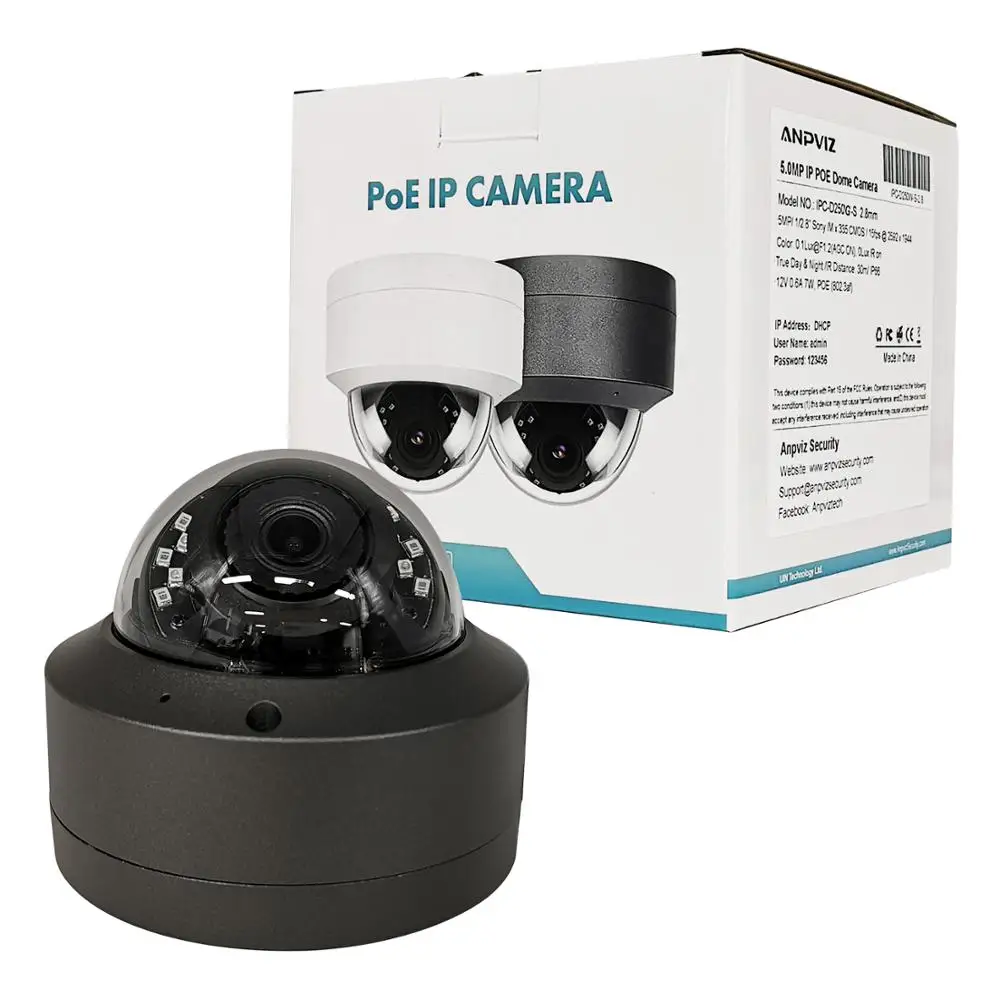 Совместимость с Hikvision H.265 5MP IP камера POE 2952*1944 Plug& Play ...