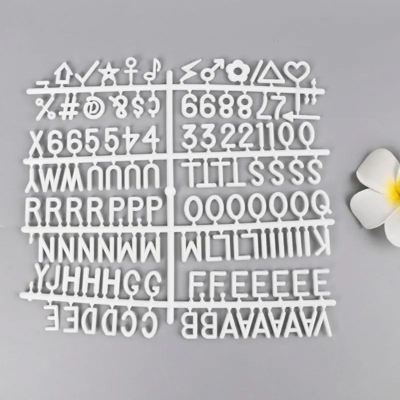 Доска для писем набор букв 126 цифр специальные буквы слова для войлока Сменные знаки сообщения и надписи AXYF