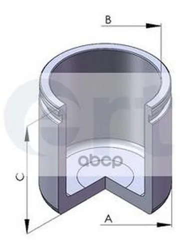 Поршень Тормозного Суппорта D=57 Mm Citroen/Mb W203/Opel/Peugeot Ert арт. 150289-C