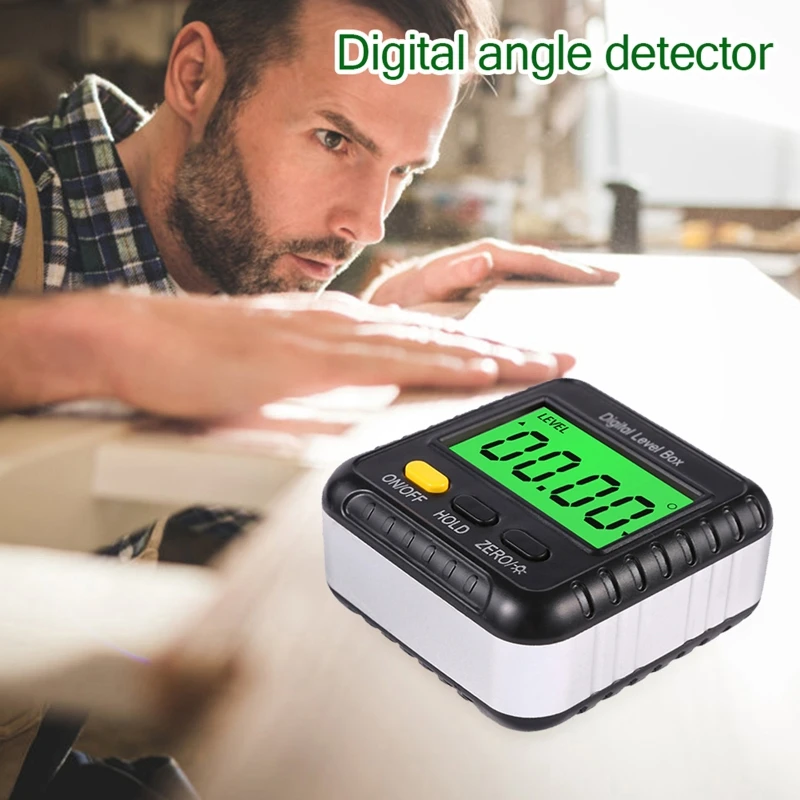 

Digital Angle Finder - Magnetic Mini Level and Bevel Gauge - Woodworking with Table or Miter Saw - Inclinometer - Precise Measur