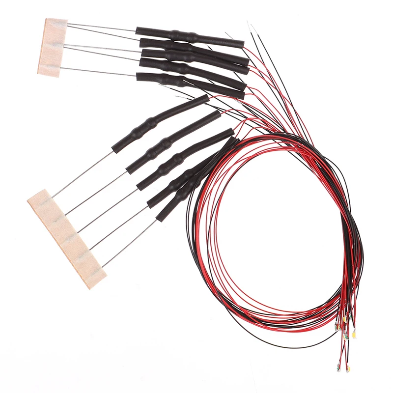 New 10Pcs 20cm T0603wm Pre-soldered Micro 0.1mm Copper Wired White Smd Led 0603