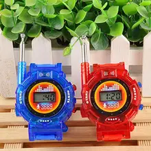 New 2pcs Walkie Talkies Watches Toys For Kids 7 In 1 Camouflage 2 Way Radios Mini Walky Talky Interphone Clock Children Toy