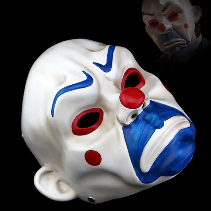 バットマンジョーカーピエロ銀行強盗樹脂マスクをダークナイトスケールコスプレマスクハロウィン ボーイズコスチュームアクセサリー Aliexpress