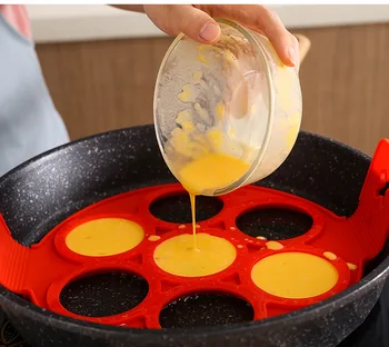 

1pc Silicone Non Stick Circle Omelette Pancake Egg Maker Cooking Tool Kitchen Baking Omelet Accessories Eggs Mold