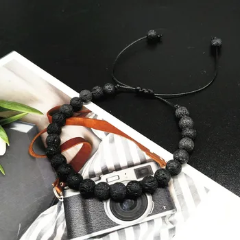 

6MM Lava stone Bracelet Women Men Natural Black Volcanic Buddha Bead Yoga Aromatherapy Bracelet turquois bracelet Wholesale
