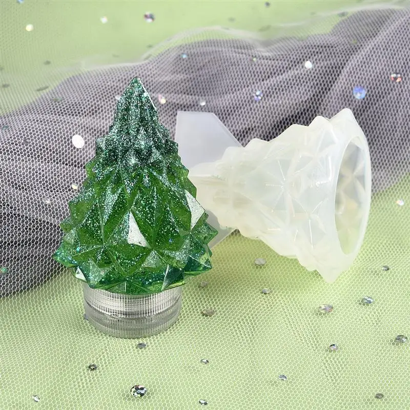 Silicone Mold Decoration Crafts Casting-Mould Uv-Epoxy-Mold Christmas-Tree Handmade Diy Resin