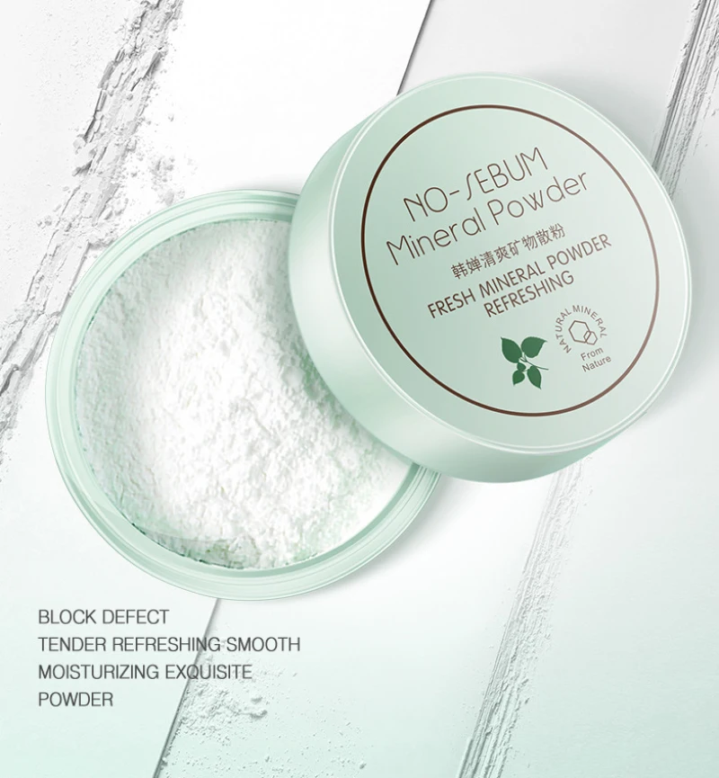 Fresh Mineral Loose Setting Powder Natural Smooth Nude Makeup Bright Concealer Light Delicate Finish Powder Face Care TSLM2