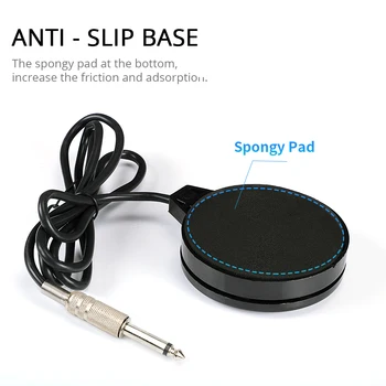 

Tattoo Machine Foot Pedal Switch For Tattoo Machine Power Supply Controller 360 Degree Round Foot With Silicone Line 1.8 M