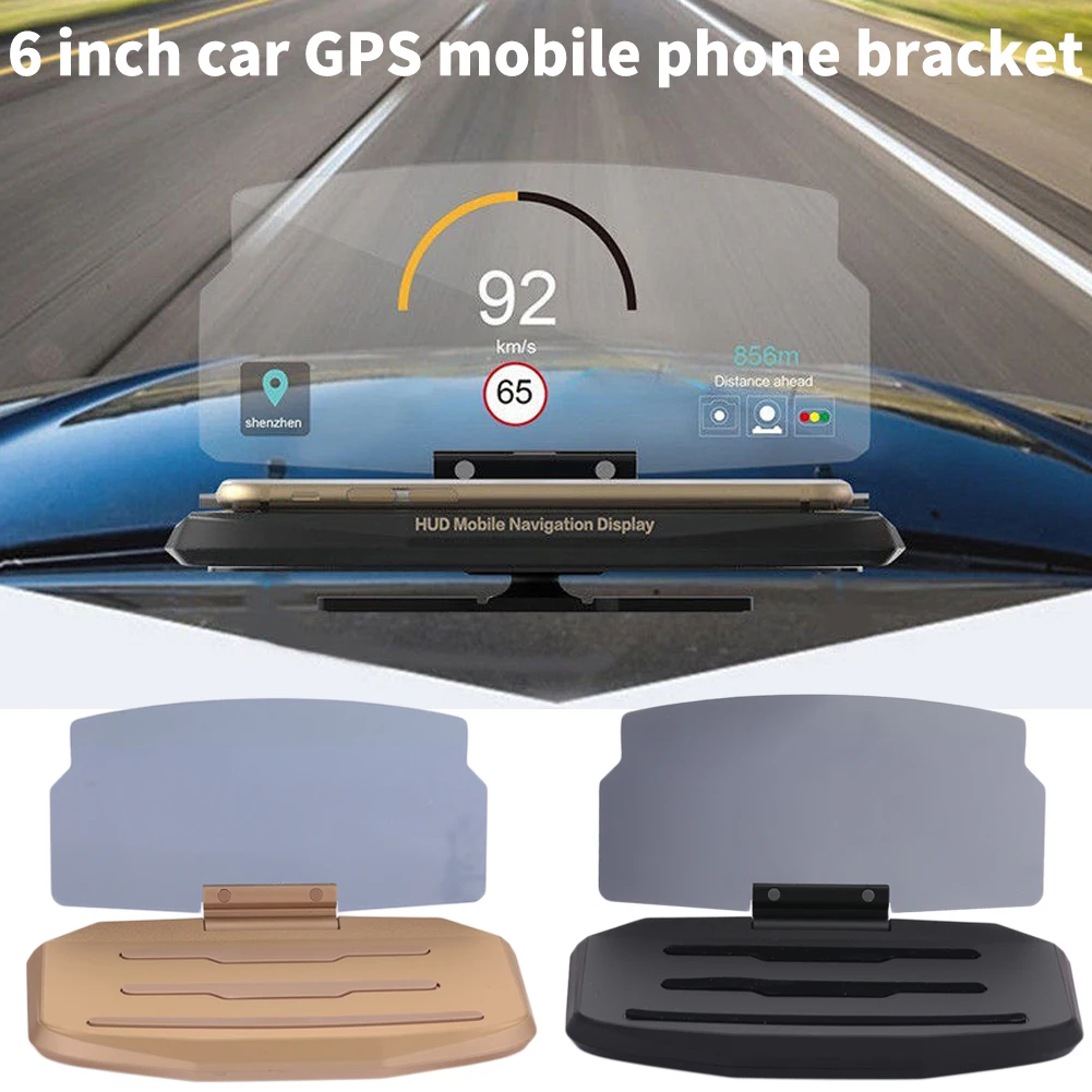 Head Up Display HUD Universal Reflector GPS Navigation Projector HD Anti-Skid Premium