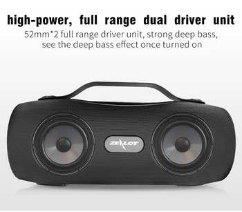 

ZEALOT S29 Portable Speakers with Radio Wireless Bluetooth Speaker Subwoofer Music Column Home Party Sport Outdoor Speaker