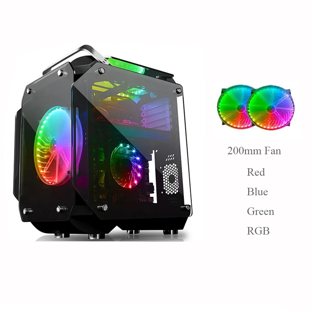 Настольные игровые Чехлы M ATX Micro с поддержкой материнской платы ITX прозрачные