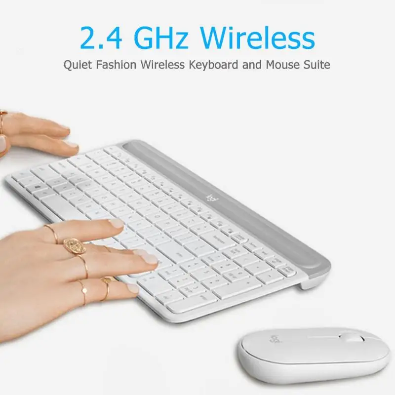 Мышь для клавиатуры lotech MK470 Combo Беспроводная USB Nano 2,4 GHz 1000 dpi оптическая 108 клавиша клавиатура и мышь комплект