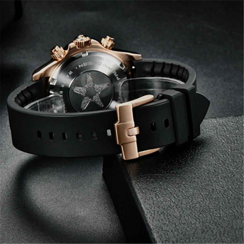 2021 PAGANI DESIGN Men's Quartz Wristeatch Luxury Brand Fashion Fashion Sports Military Rubber Auto Time Clock Relogio Masculino