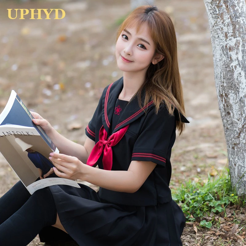 Японская школьная форма UPHYD модная рубашка с коротким рукавом для девочек