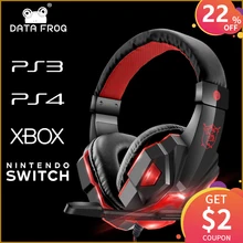 Игровые наушники-лягушки для PS4, наушники с микрофоном для sony PS4 PS3, переключатели kingd для Xbox one, наушники для ПК