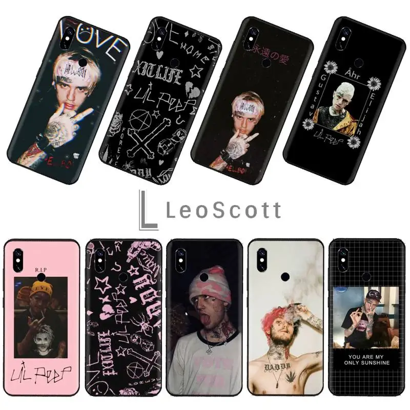 Чехол для телефона Rap singer Lil Peep мягкий черный чехол xiaomi Redmi 5 5A plus 7A 8 note 2 3 4 6 7 GO K20 A2 |