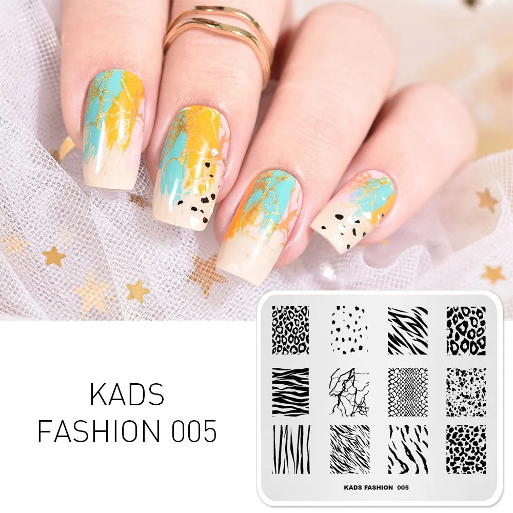 KADS стемпинг пластины для стемпинга 38 различный доступный дизайн штамп для стемпинга стемпинг для ногтей дизайн ногтей трафаре - Цвет: Fashion 005