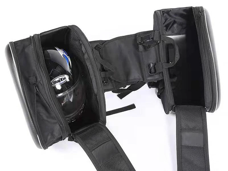 Водонепроницаемый мото хвост чемодан мотоцикл седельная сумка боковой шлем езда дорожные сумки с дождевиком