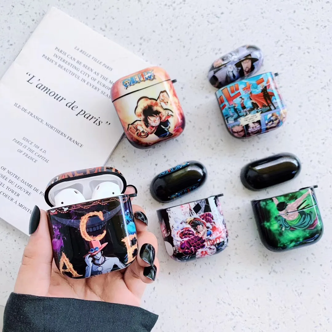 Чехол с японским аниме для Apple Airpods 3 2 1 pro Naruto One piece беспроводные Bluetooth наушники