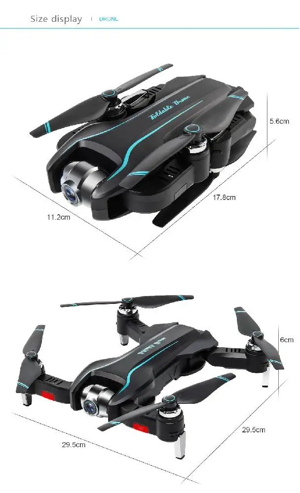 Новое поступление S17 Rc Drone 4k с двойной камерой оптический поток HD один ключ Возврат Регулируемый угол камера Вертолет игрушечные Квадрокоптеры