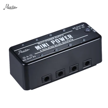 

Rowin LEF-329 Guitar Effect Mini Power Supply 8 Isolated 9V DC Outputs with Cables Power Adapter