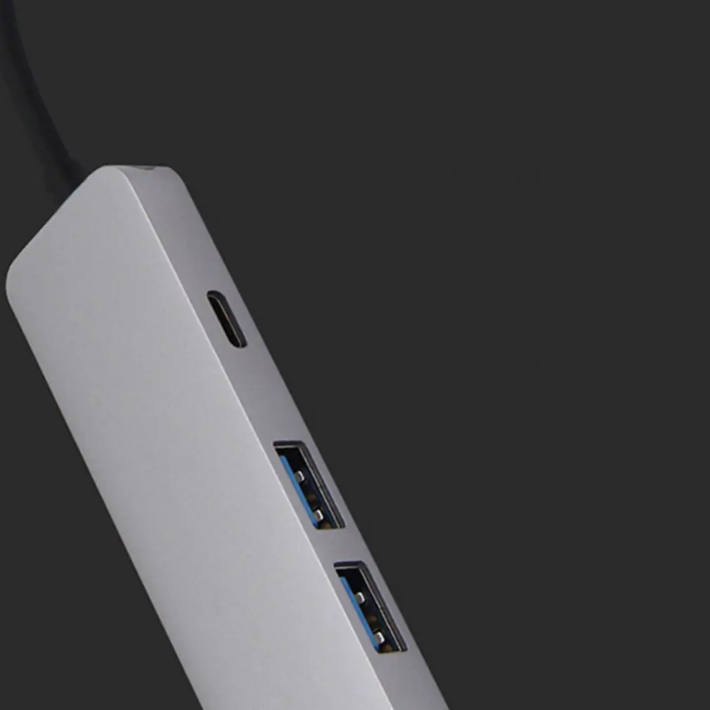 Многофункциональный 4 в 1 usb-хаб Тип-C концентратор USB 3,0 с PD Мощность UHD HDMI USB-C адаптер конвертер для Macbook для Windows