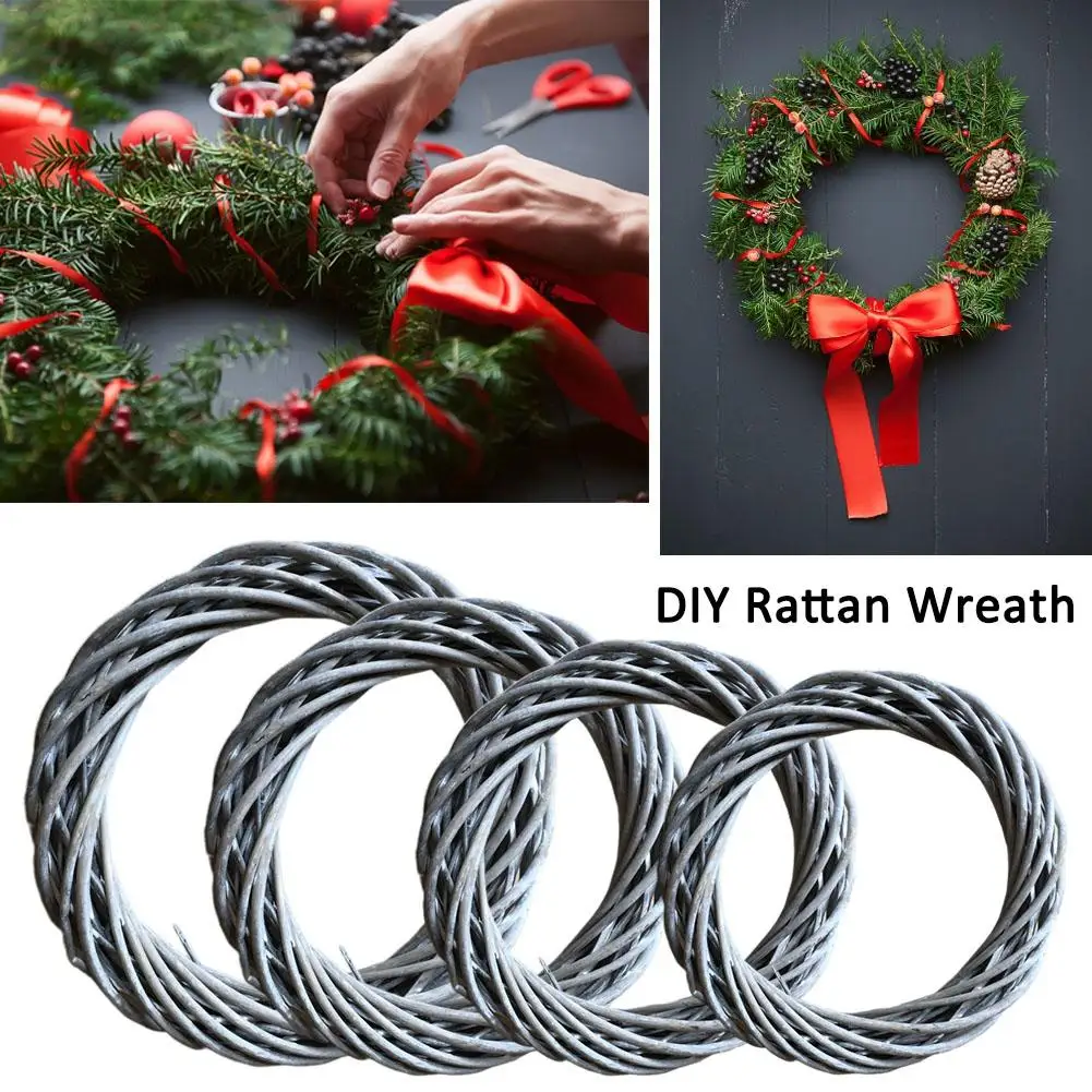 Rattan garland hand-woven rattan garland DIY natural and environmentally friendly atmosphere creating front door decoration