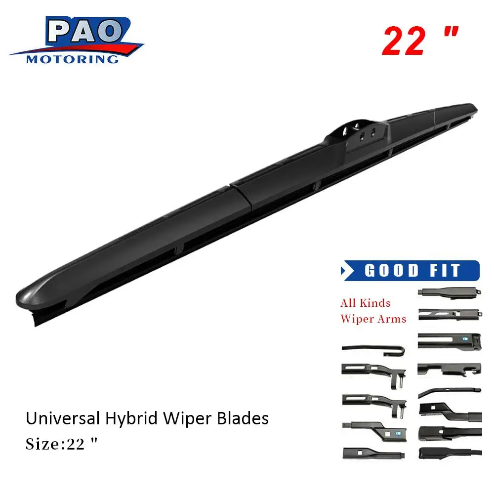 

22"Car Wiper Blade Universal U Hook Type Windscreen Windshield Rubber Hybrid Auto Wipers For Hyundai Creta 2009-2017 2018 2019
